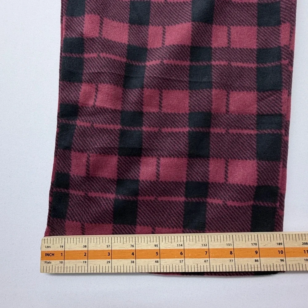 Sonoma Men XXL Red Black Plaid Microfleece Pajama Pants New